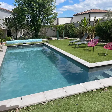 Rez De Chaussee Maison Independant Avec Piscine Apartment Saint-Christol-les-Ales